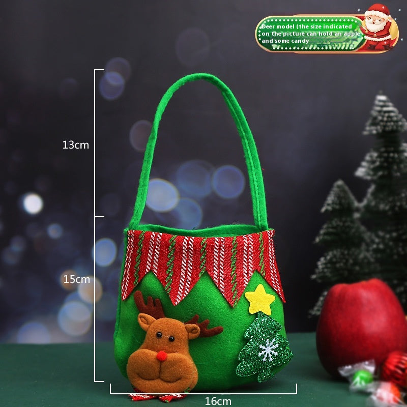 Handmade style Christmas cloth pouches