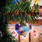 Festive advent calendar featuring cosmic star design for Christmas countdown