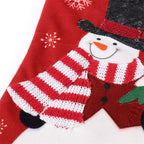 Christmas Flannel Gift Bag showing fabric texture