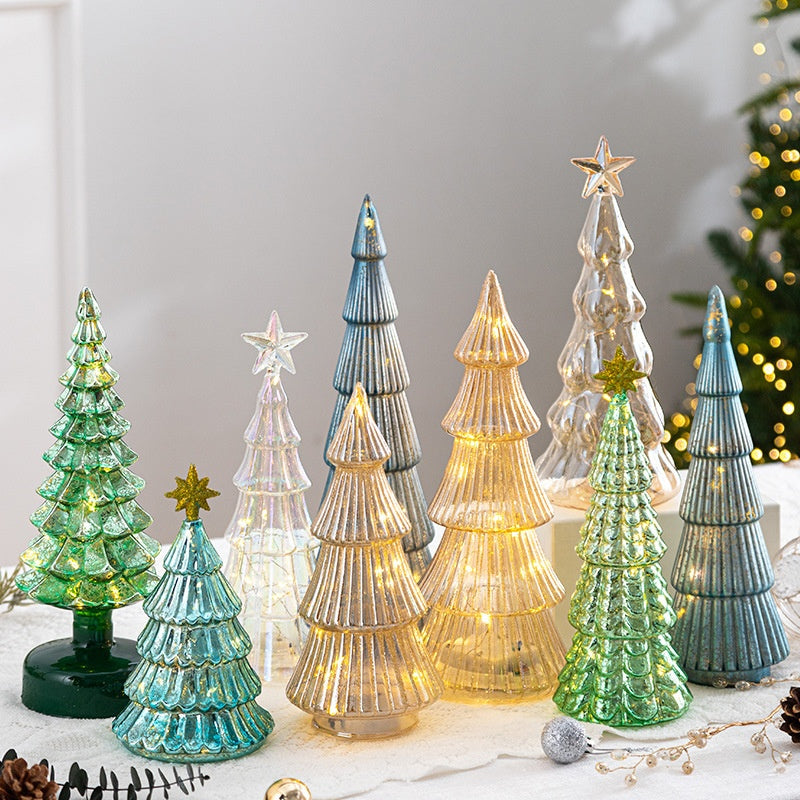 Variety of glass star ornaments in multiple colors for seasonal home decoration