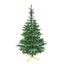 Mixed PE/PVC Christmas tree with classic silhouette for holiday decorating