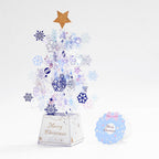 3D Christmas tree greeting card with note card insert and sequin embellishments