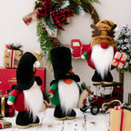 Adorable Christmas gnome ragdoll made of polyester and cloth materials