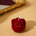 Christmas tree and snowflake shaped candles for Christian home decor