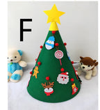Cute felt snowman and Santa Claus Christmas tree decorations