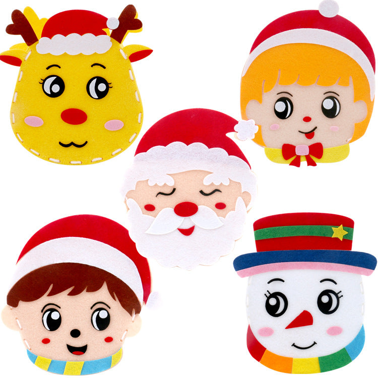 Unfinished craft materials for Christmas gift bags