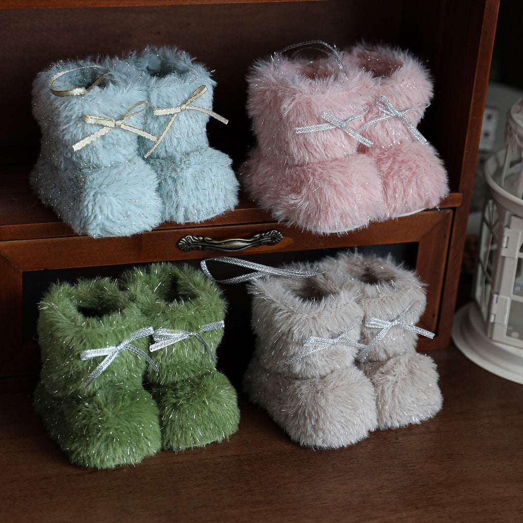 Plush Christmas Boots Pendant gift idea for Christmas