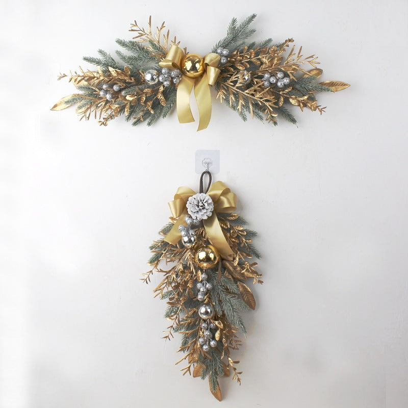 Golden Wire Christmas Garland - Christian Home Decor - Christian Home Decor