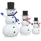 Illuminated snowman set for winter celebrations