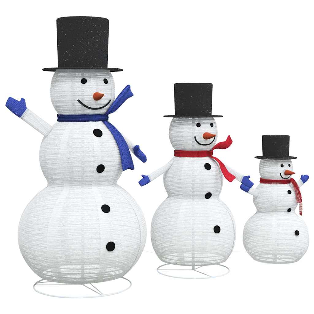 Illuminated snowman set for winter celebrations
