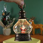 Cartoon style Christmas tree figure ornament with vibrant holiday colors and plastic finish