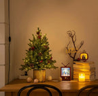 Compact 45CM lit Christmas tree decoration for holiday home display