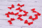 Handmade cloth Christmas bow texture detail - Simple Christmas Bow