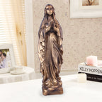 Religious resin ornament depicting biblical imagery for Christian home