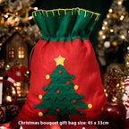 Soft cotton cloth teddy bear Christmas gift bag for festive celebrations
