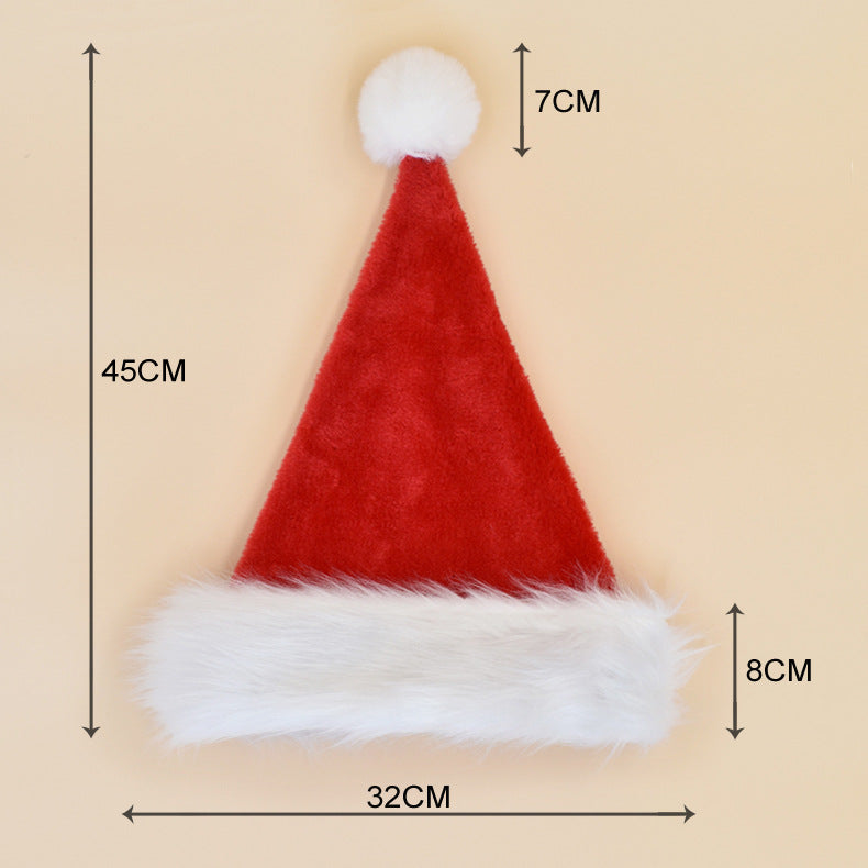 Cozy Christmas hat with soft plush texture
