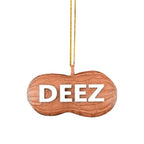 Christmas tree pendant in American style with carved details