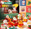 Christmas peek-a-boo resin figurine displayed on festive surface