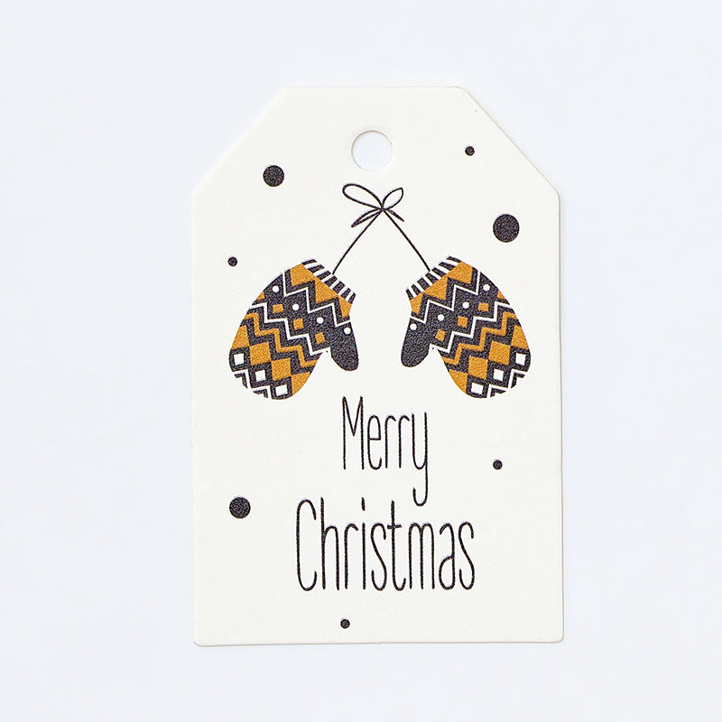 Christmas gloves and stocking hanging cards set