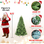 Full green Christmas tree branches perfect for ornaments and lights