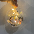 Christmas book themed ball decoration with glossy finish