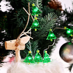 Christmas light string displayed on decorated tree