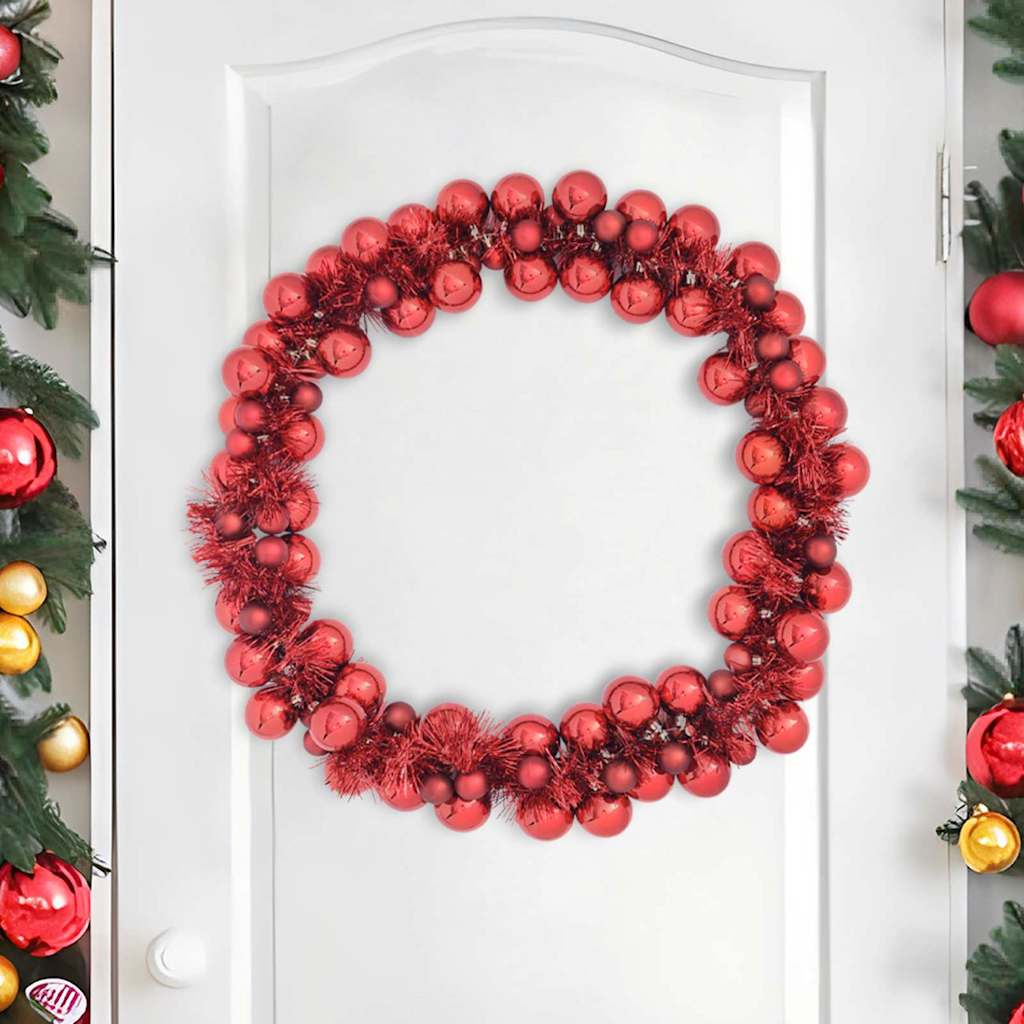 Elegant white Christmas garland suitable for indoor and outdoor decorating