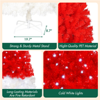 Pre-lit Christmas tree creating a warm glow in holiday home decor