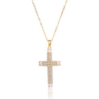 Jesus cross pendant with adjustable extension chain