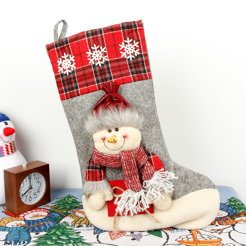 Large Christmas Sock Gift Bag - Christian Home Decor