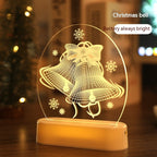 Holiday themed night light creating peaceful glow for evening ambiance
