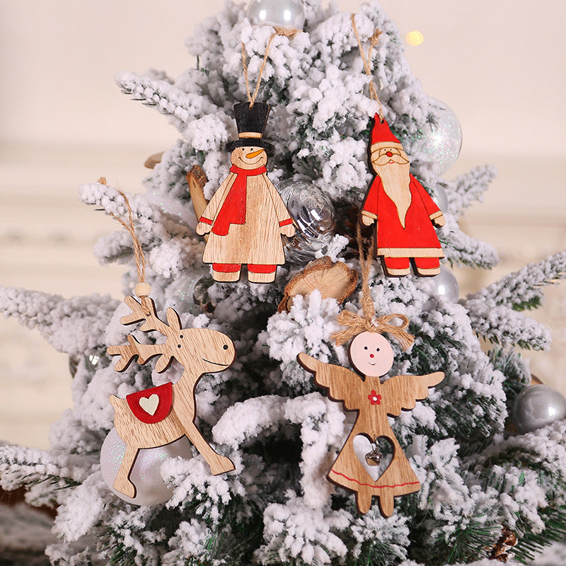 Wooden Angel Christmas Hanging Decoration Secondary image