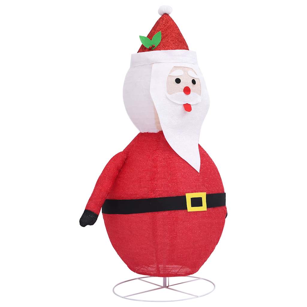 LED Santa Claus displayed as Christmas centerpiece with gentle lighting