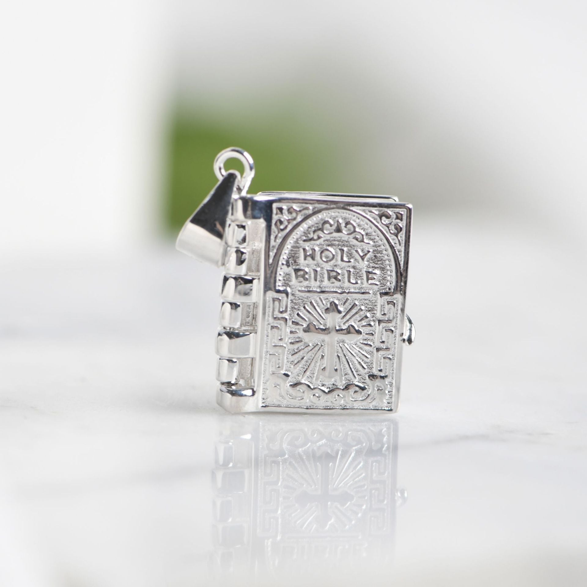 Silver cross pendant as a meaningful faith gift