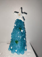 Ocean-themed Christmas tree ornament displaying blue color palette