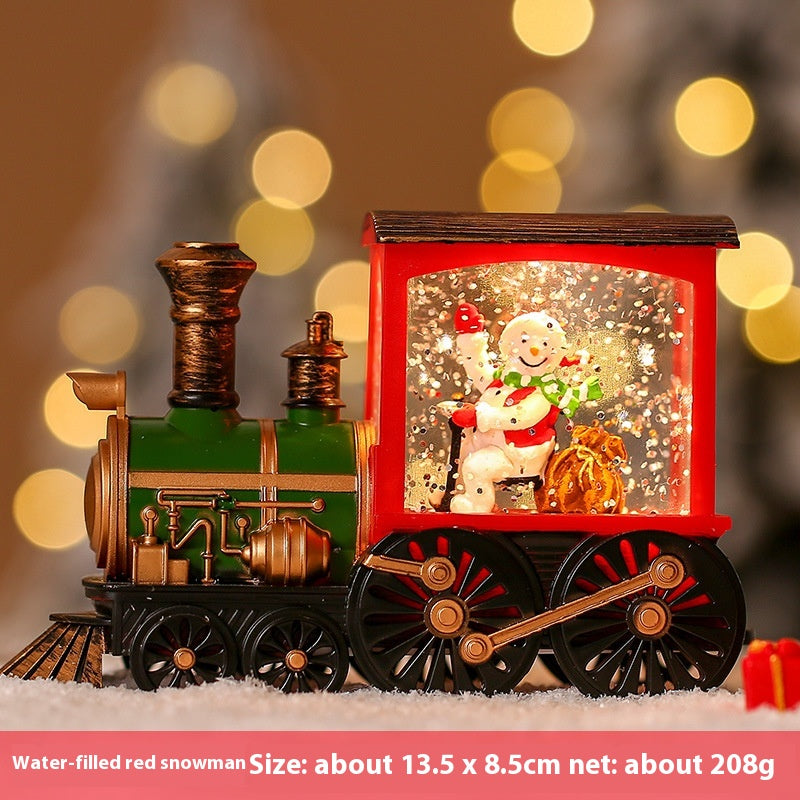 Festive train decoration with luminous feature