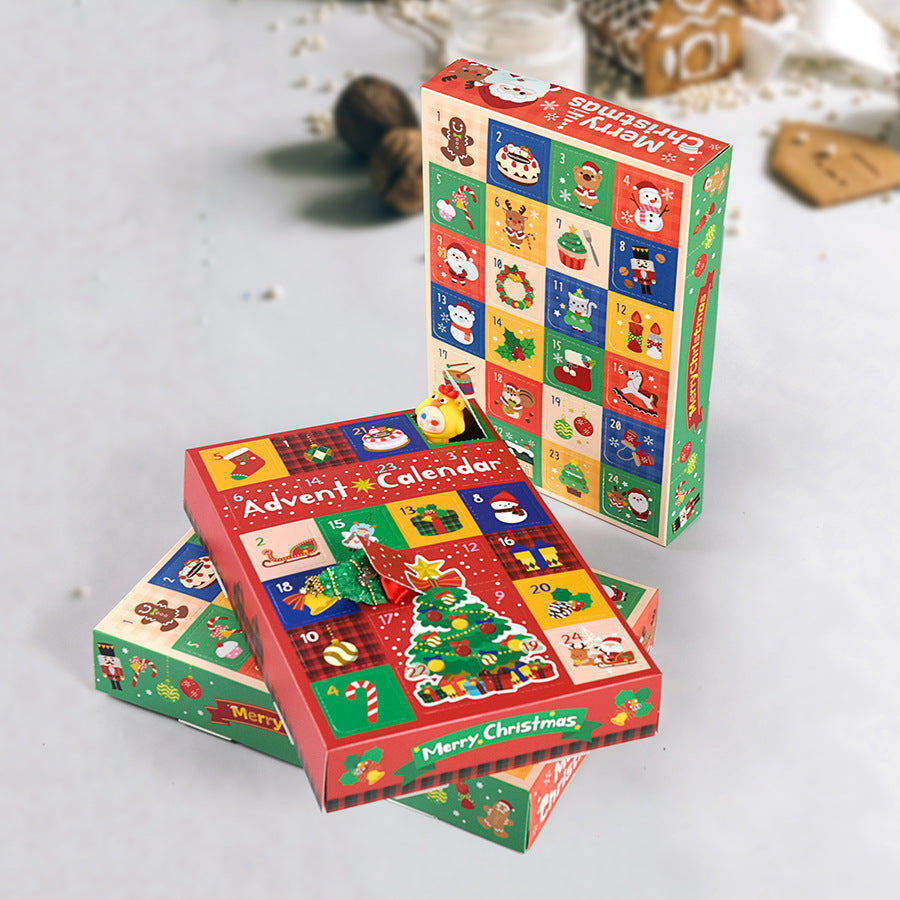 Holiday gift packaging box with grid design for Christmas giving