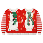 Couple matching holiday apparel for Christmas celebration