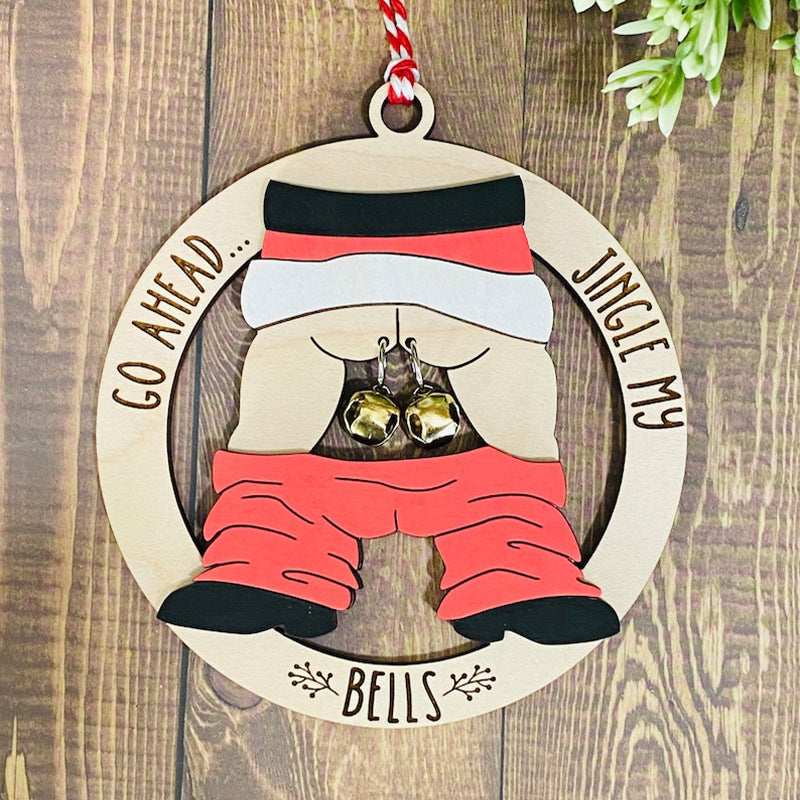 Faith-inspired wooden pendant celebrating Christmas tradition