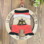 Faith-inspired wooden pendant celebrating Christmas tradition