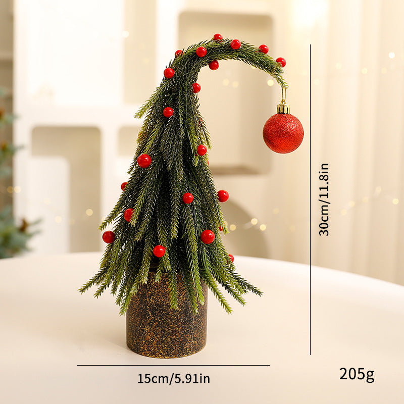 Christmas decoration set with wry neck red ornament