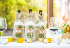 Christmas wine bottle cover showcasing festive colors for holiday gatherings