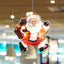 Luminous Christmas suction cup door hanging lamp with LED lights for festive holiday home decor.