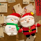 Cozy Christmas plush decoration showing holiday spirit