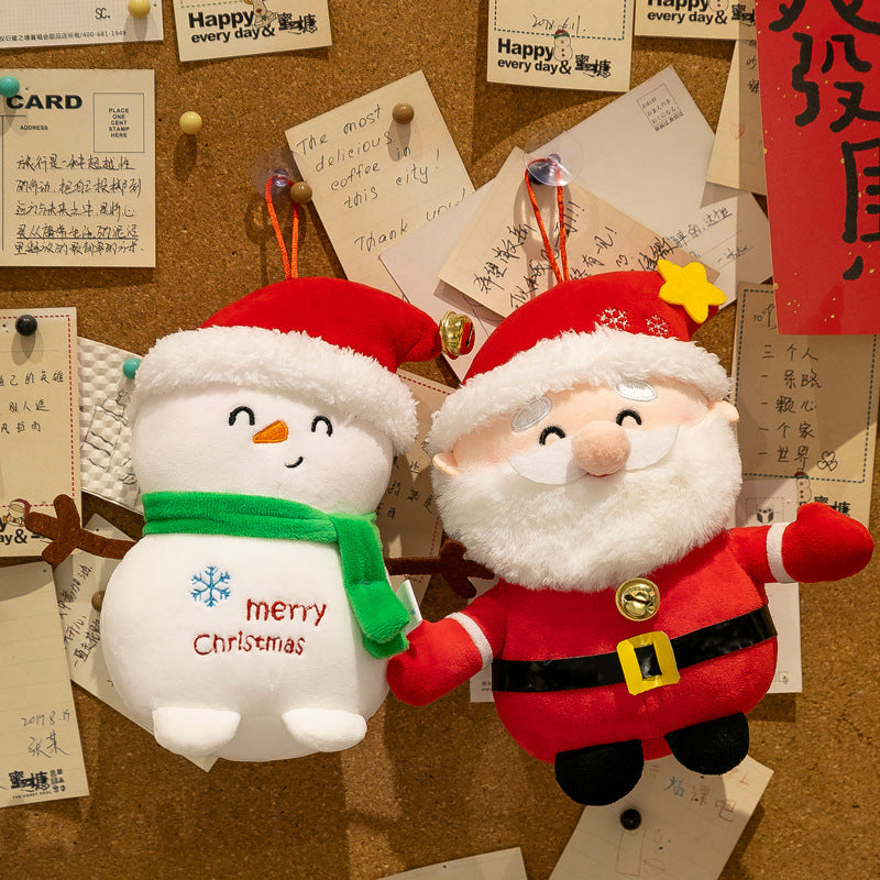 Cozy Christmas plush decoration showing holiday spirit