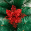 Hollowed candy cane flower Christmas decoration for festive home decor