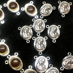 Zinc alloy Virgin Mary pendant side angle religious jewelry