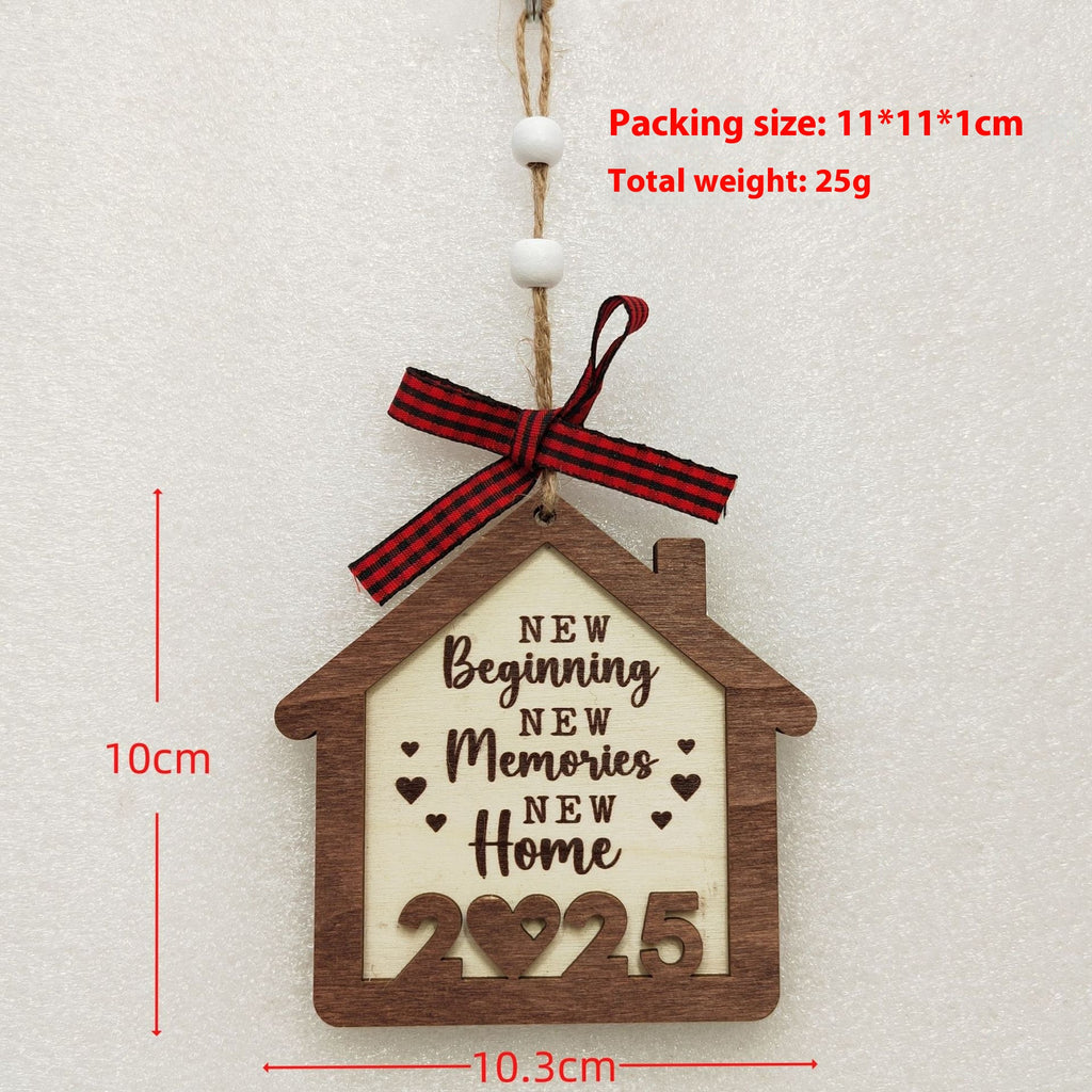 Wooden Christmas Pendant - Faith Tree Ornament - Christian Jewelry