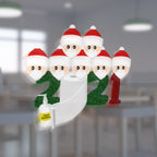 Festive Christmas design sticker for glass surfaces with joy motif