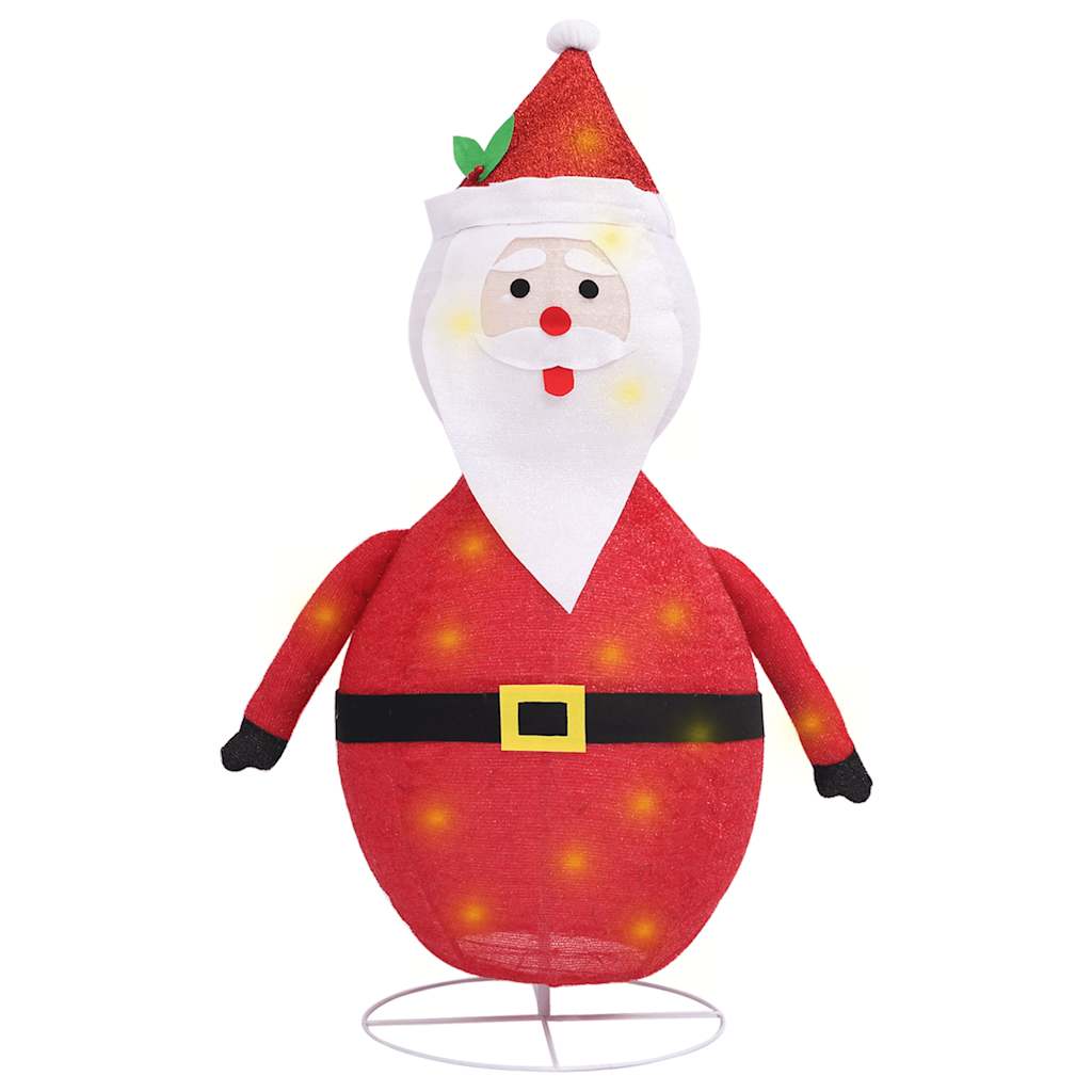 Festive holiday display featuring LED Santa Claus decoration